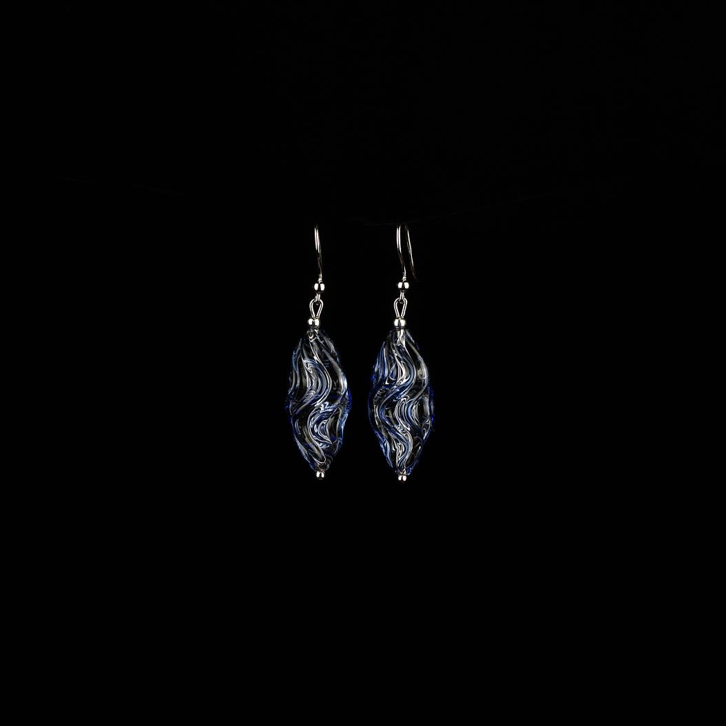 Earrings Crystal Blue 2