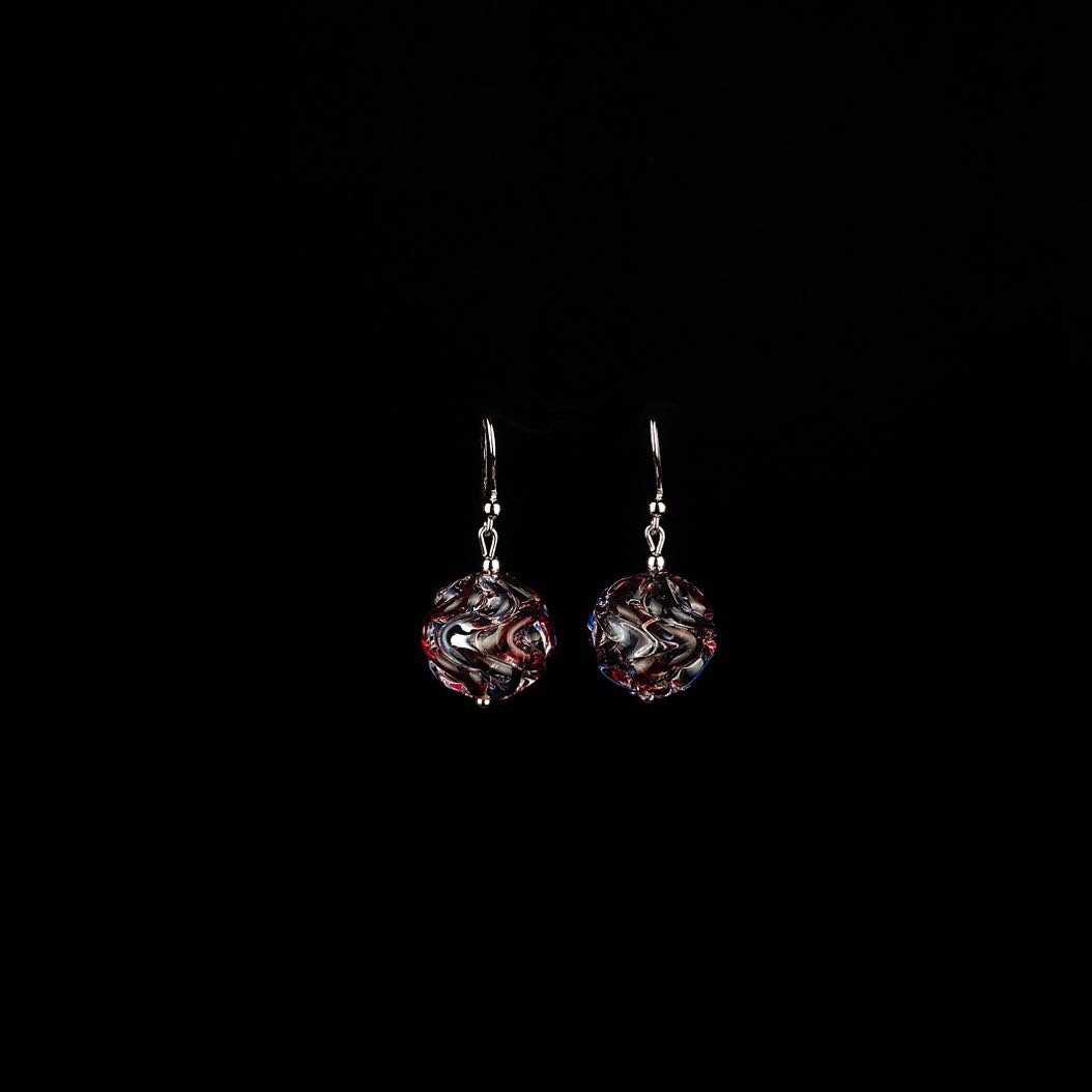 Earrings Crystal Blue-Red 4
