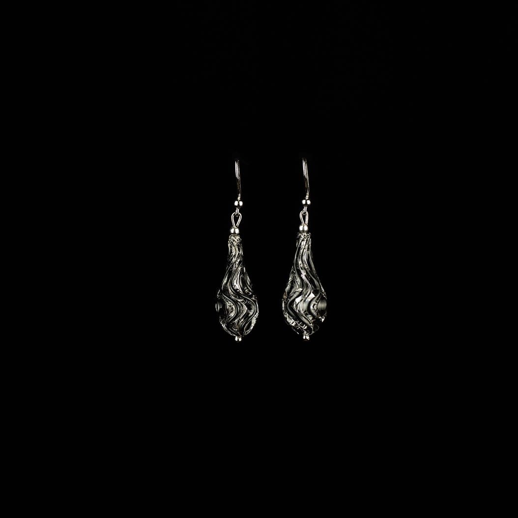 Earrings Crystal Black 3
