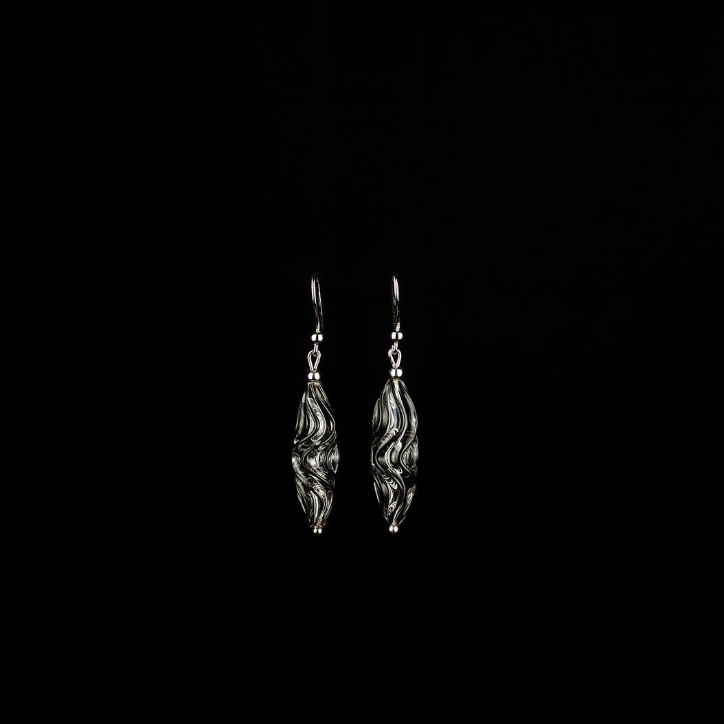 Earrings Crystal Black 5
