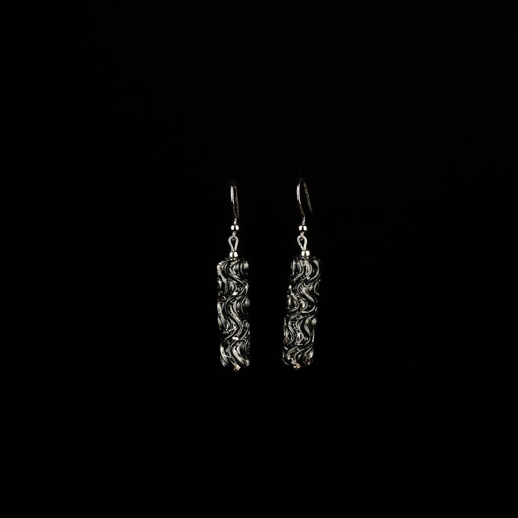 Earrings Crystal Black 6