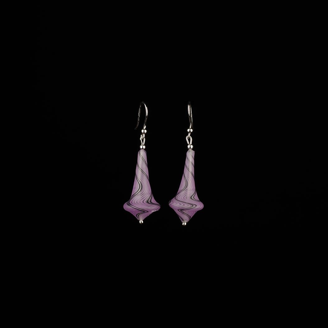 Earrings Moon Purple 1