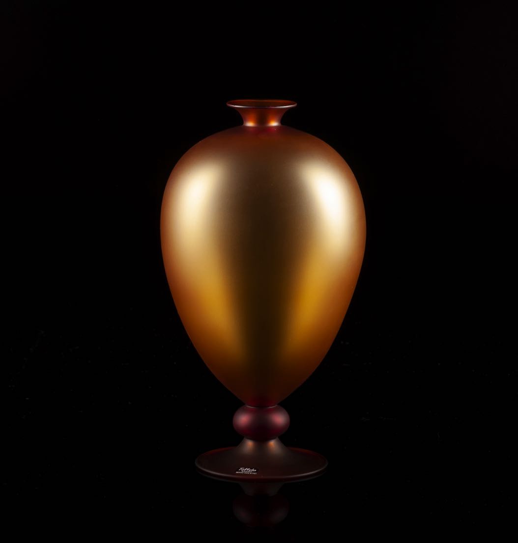 Satinati-Vase Veronese amber
