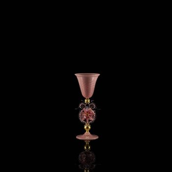 small flowers goblet pink